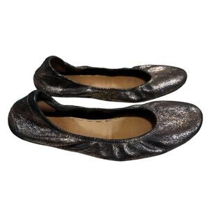Tieks Ballet Flats Love Potion Women's Size 8 Metallic Silver Rose Glitter Comfy